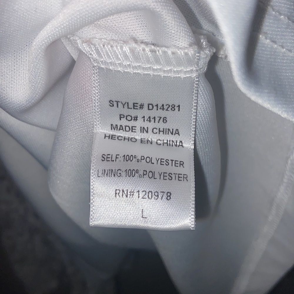 entro Grey Flowy Dress Size: Large - Picture 7 of 7